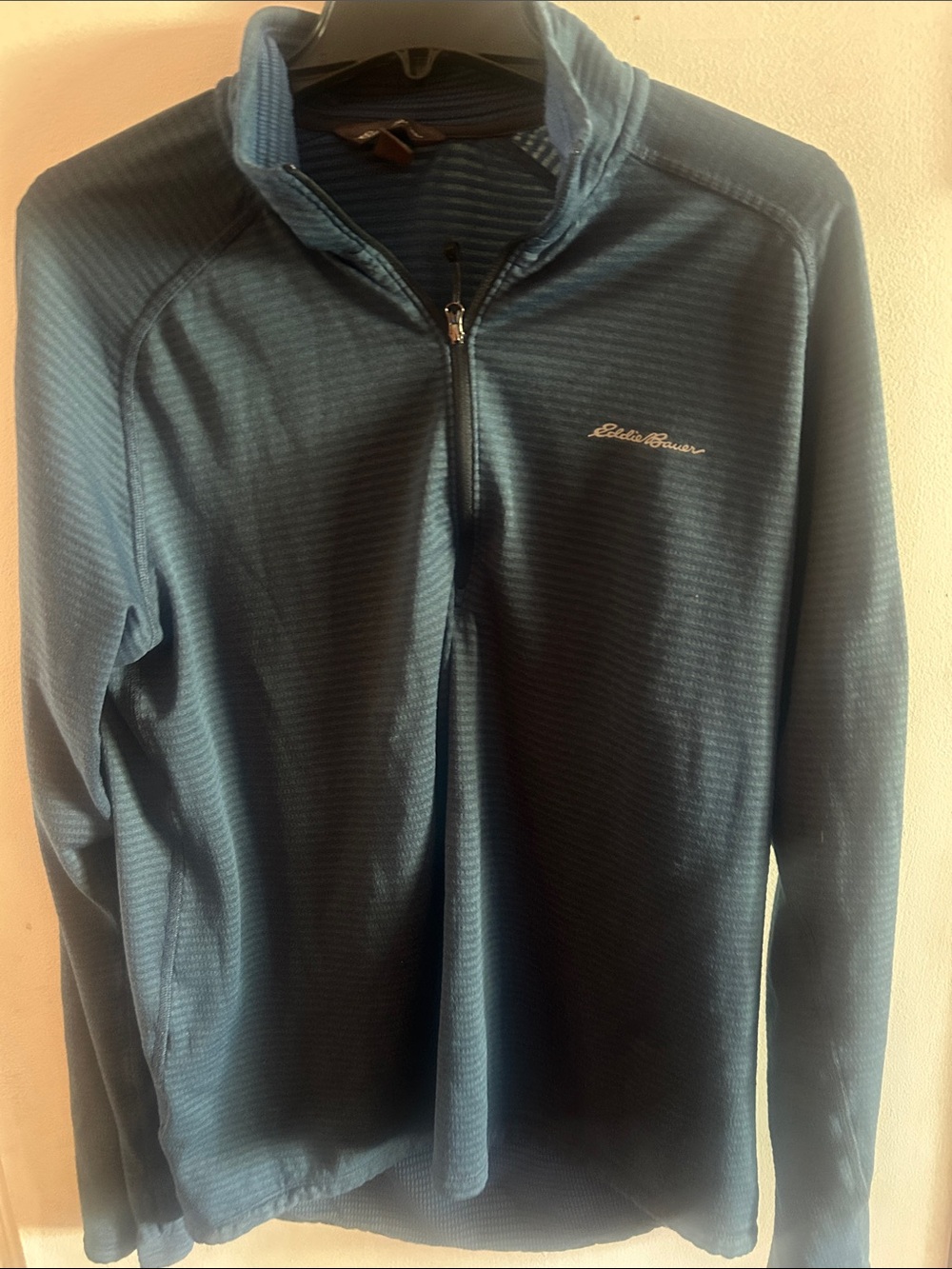 Eddie Bauer Lightweight Quarter-Zip Shirt Jacket in Teal